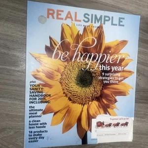 Real Simple Magazine January 2011 Be Happier This year - Bild 1 von 5