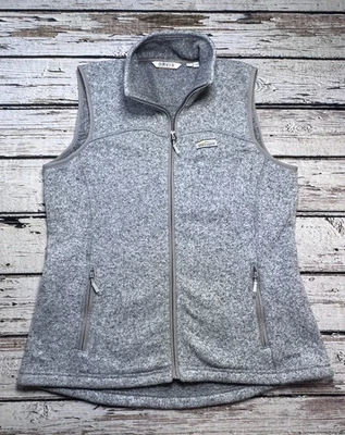Colete Orvis Feminino M Cinza Zíper Completo Poliéster Reciclado Lã Caminhadas Ao Ar Livre - Imagem 1 de 4
