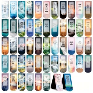 52 Pcs Christian Bookmarks Bible Verse Bookmarks Magnetic Bookmarks for Women... - Bild 1 von 7