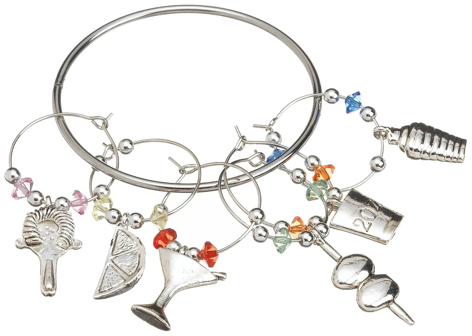 Prodyne W6m Pewter Stemware Charms Martini Bar Silver