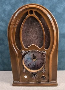 Home Interiors And Gifts Faux-Radio Clock Untested - Picture 1 of 3
