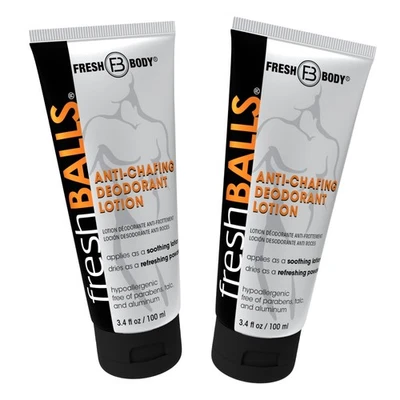 Loción FRESH BALLS | Crema calmante a bola en polvo cómoda anti rozaduras para hombre Foto 1 de 4