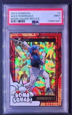 2024 PANINI DONRUSS BOMB SQUAD RED ICE /149 ALEX RODRIGUEZ #9 - Изображение 1 из 2