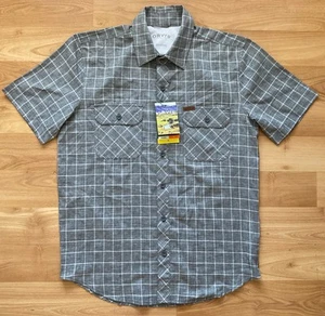 Orvis Herren Kurzarm Woven Tech Hemd grau kariert S - Bild 1 von 8