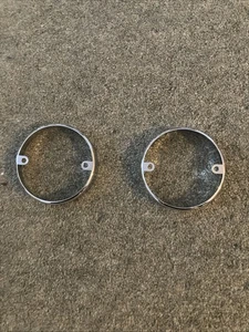 CHROME RING FOR LATE INDICATOR LAMP (86 ON) Pair - Picture 1 of 2