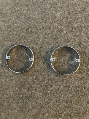 CHROME RING FOR LATE INDICATOR LAMP (86 ON) Pair - Image 1 of 2
