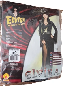 Elvira Herrin der Dunkelheit Kostüm Kleid Dolch Gürtel Größe SMALL Halloween 6-10 - Bild 1 von 7