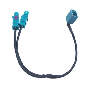 For VW//for 2 Male Fakra Y-Splitter to Female Fakra Adapter Cable - Picture 1 of 6