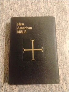 The New American Bible St. Joseph Edition Large Type Catholic Illustrated Black - Picture 1 of 12