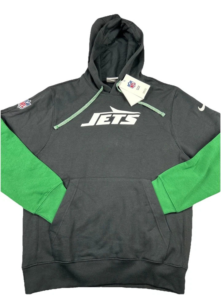 Nike New York Jets Hoodie Men's Small 2024 NFL On Field Apparel Embroidered Logo