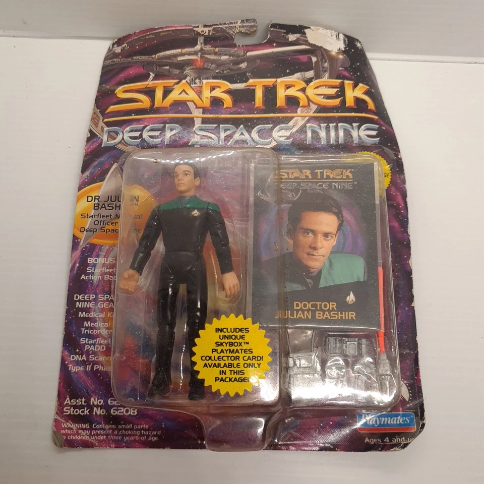 1993 Playmates Star Trek Deep Space Nine 9 Doctor Julian Bashire #6208 Action Fi - Image 1 of 4