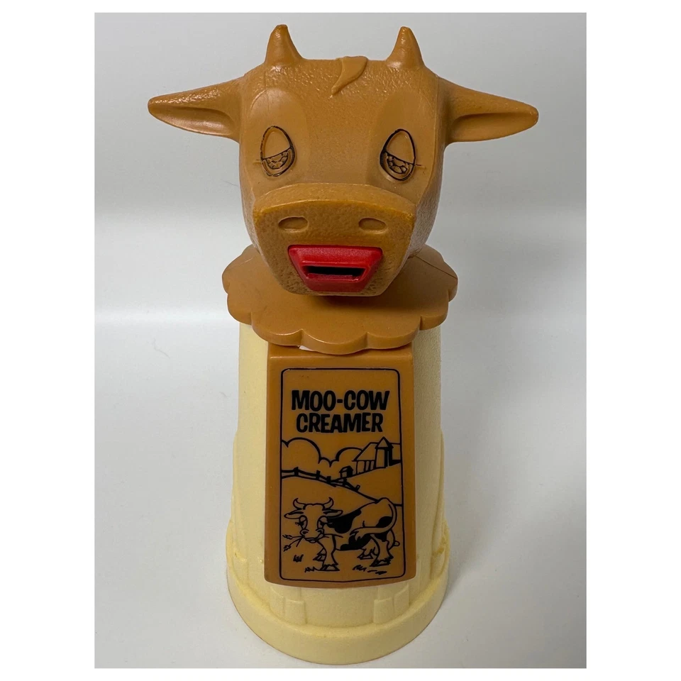 Whirley Industries Moo dispensador de creme de vaca vintage novidade cozinha colecionável - Imagem 1 de 4