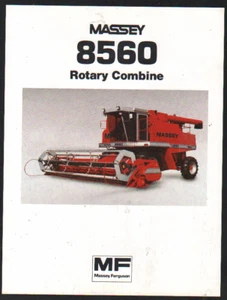 Massey Combine Corporation "8560" Rotary Combine Brochure Foglietto - Foto 1 di 1
