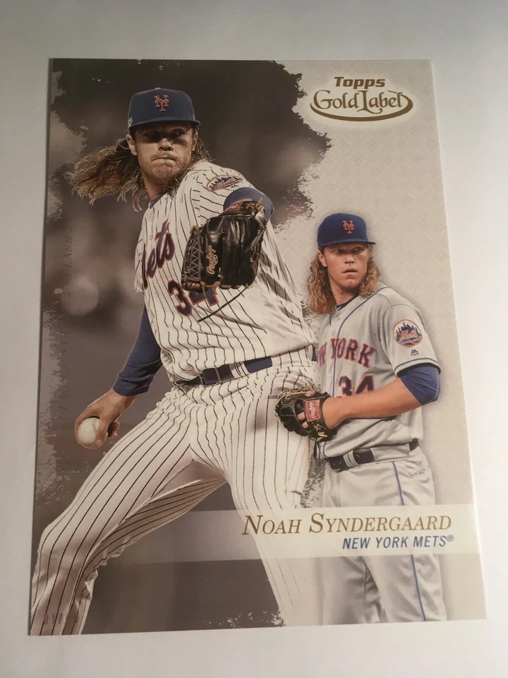 2017 Topps Gold Label Jumbo 5x7 Noah Syndergaard Mets 96 #'d 03/49 Class 2 - Image 1 of 1