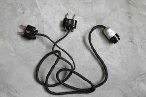 Surplus Early Chinese MiG Pilot Leather Helmet Communication Line - Picture 1 of 9