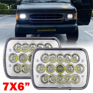 Pair 7x6" 5x7" LED Headlights High Low Beam DOT for Ford GMC Pickup Truck SUV - Bild 1 von 12