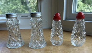 Anchor Hocking Waterford 2 Salt And Pepper Sets 4 Pieces Depression - Picture 1 of 9