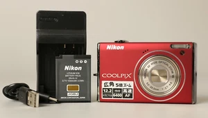 Nikon COOLPIX S640 Red 12.2MP 5x Zoom Compact Digital Camera – Japan Import - Picture 1 of 21