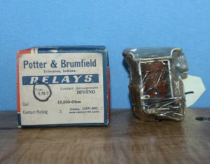 Vintage Potter & Brumfield Relay LM7 10K 10000 ohm 5 Amp Relay Sealed NOS - Picture 1 of 3