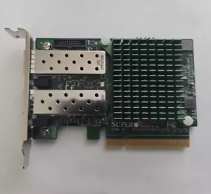 SuperMicro AOC-STGN-I2S Rev 2.11 Dual-Port SFP+ 10 Gigabit Low Profile Card - Picture 1 of 7