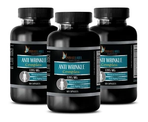 ANTI-WRINKLE COMPLEX - 3 Bottles (180 Caps) - Radiant Beauty Unveiled - Picture 1 of 18