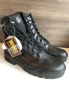 Red Wings 5553 Worx Men’s 8" Side Zipper Black Steel Toe 10 M - Picture 1 of 9