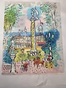 CHARLES COBELLE-French Modernist-Hand Signed Lim.Ed Color Litho-Grand Palais - Picture 1 of 10