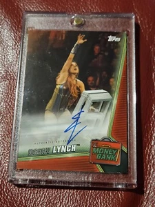 Becky Lynch 1/1 Money In The Bank Red Auto Topps WWE 2019 - Imagen 1 de 10