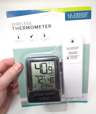 308-1409BT La Crosse Technology Wireless Thermometer Weather Station CBP - Image 1 of 4