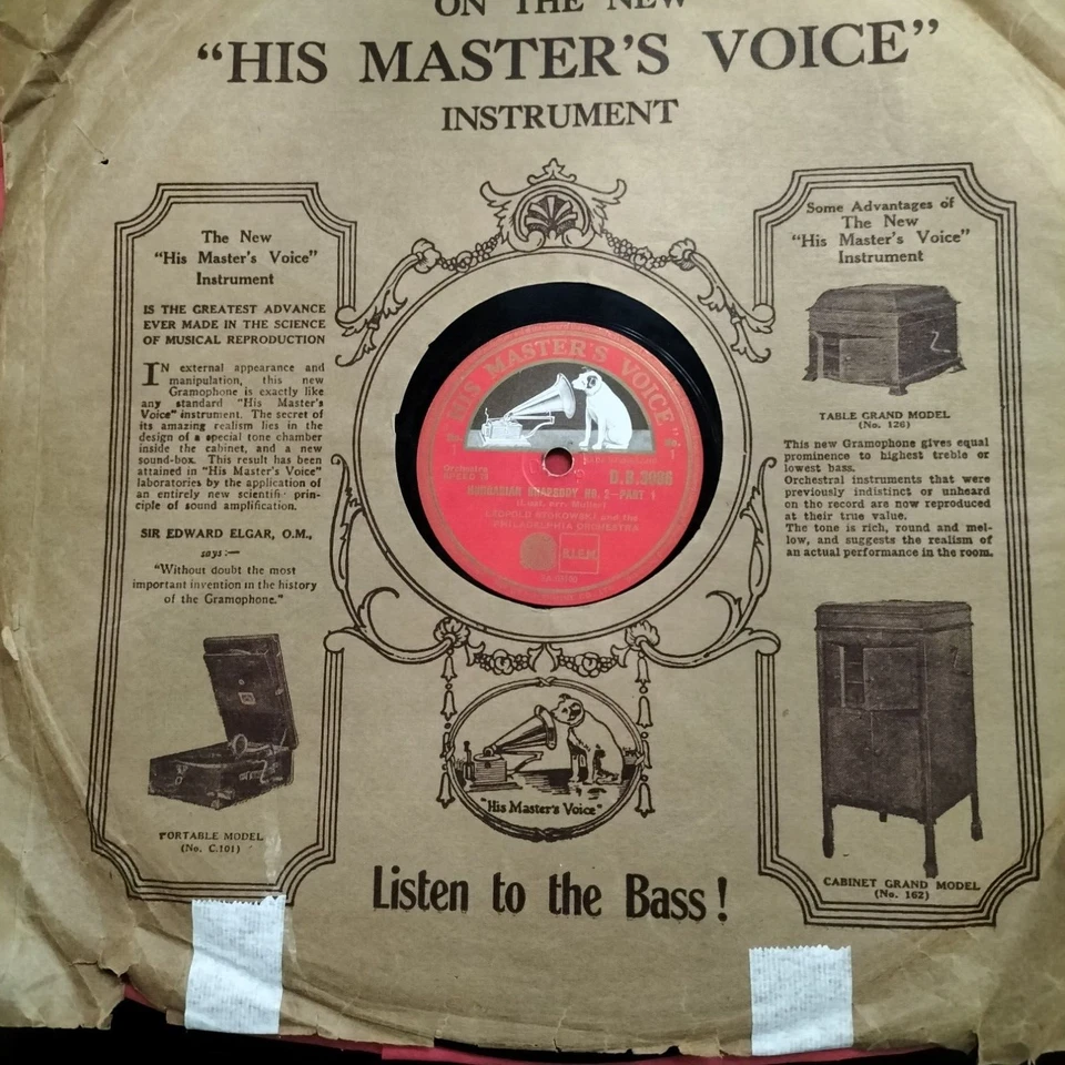 Leopold Stokowski & the Philadephia Orchestra. Hungarian Rhapsody No. 2. 1937 - Image 1 of 4