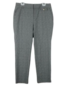 Pantalone Charter Club donna taglia 8 nero bianco a quadri dritto vestibilità classica - Foto 1 di 9