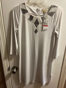 NWT Michael Kors White Dress XS. Wedding Bridal Shower. Free Shipping - Picture 1 of 7