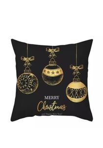 Holiday Christmas Ornament Decorative Pillow Cases 18” With Zipper