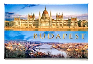 Budapest, Stadt Überblick, Parliament, Magnet, Souvenir. Made In Germany ! - Bild 1 von 4