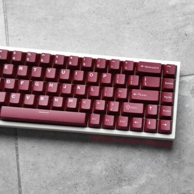 Deep Red PBT Doubleshot Keycaps 126keys Set for Cherry MX Mechanical Keyboards - Image 1 of 4
