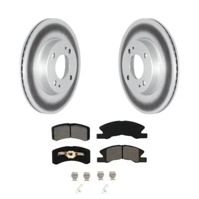 Kit de pastillas semimetálicas de rotores de freno de capa delantera para Mitsubishi Mirage G4 2017-2022 Foto 1 de 4