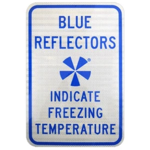 New Ice Alert Freezing Condition Indicator  Warning Temperature Reflector Sign - Picture 1 of 3