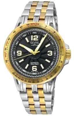 Gevril Men's 49303B Wind Master Swiss Automatic Two-Tone IP Steel Watch - Image 1 of 4