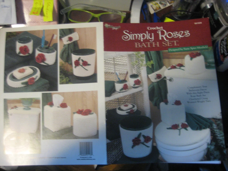 Simply Roses Bath Set Crochet Pattern Book the Needlecraft Shop #991028 - Image 1 of 1