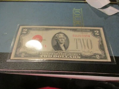 1928 G $2 United States Note - Red Seal - Block EA - Image 1 of 4