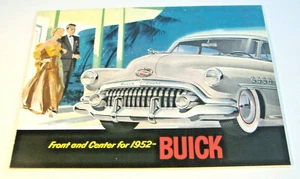 ANTERIORE E CENTRALE PER BROCHURE BUICK 1952 - Foto 1 di 6