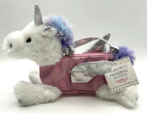 Girl’s Capelli New York Unicorn Plush Pets Pink Handbag Sparkle Purse NEW w/ Tag - Picture 1 of 15