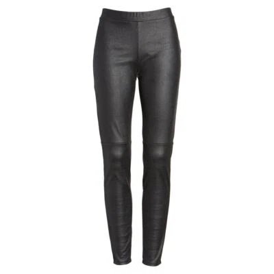 Legging Trouve couro preto falso/microcamurça XS - Imagem 1 de 4