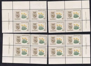 Canada 1966 Northwest Territories Mountain Avens 5¢, MNH PB set sc#429 - Picture 1 of 1