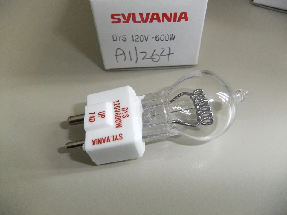 Bulb lamp DYS DYV BHC 120v 600w tungsten halogen GY9.5 A1/264  ..... 18 - Image 1 of 1
