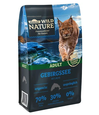 Katzenfutter Trockenfutter Gebirgssee Adult getreidefrei mit Lachs, Dehner - Bild 1 von 3