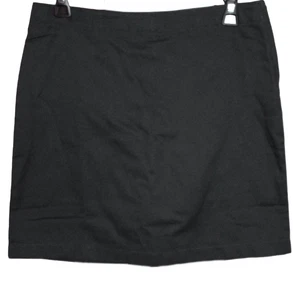 Lands End Uniform Girl's Size 8, Above the Knee Chino Skort, Black - Picture 1 of 4