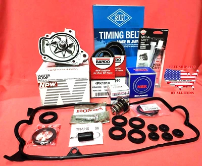 2001-2005 Honda Civic Complete Timing Belt Kit + Water Pump Japan OEM  - Image 1 of 4