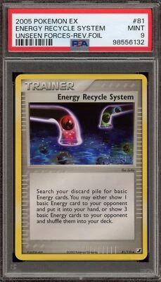 Pokemon Energy Recycle System EX Unseen Forces Reverse Holo #81 PSA 9 Mint - Image 1 of 2