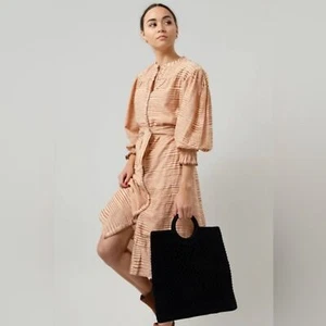 ULLA JOHNSON FIORA DRESS IN FAWN Size 0 - Picture 1 of 8